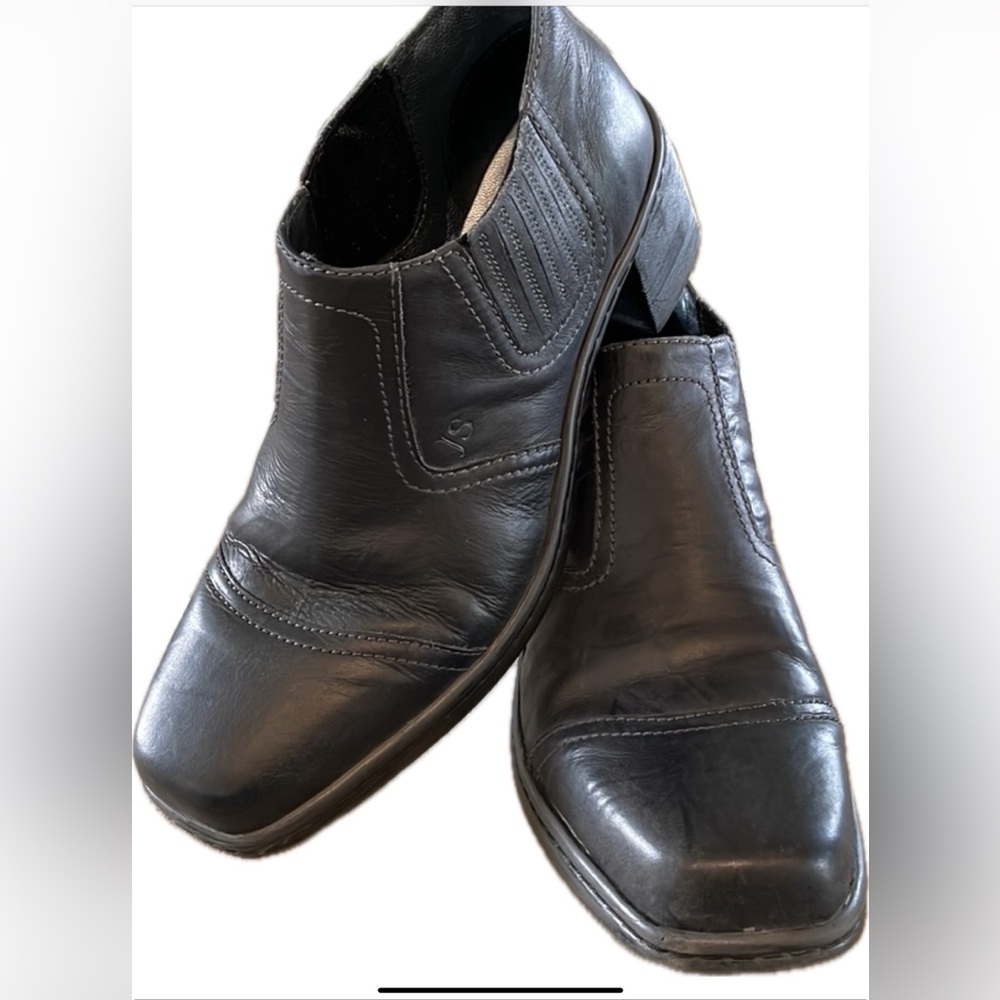 Josef Seidel The European Comfort Black Ankle Heel  Bootie Shoes